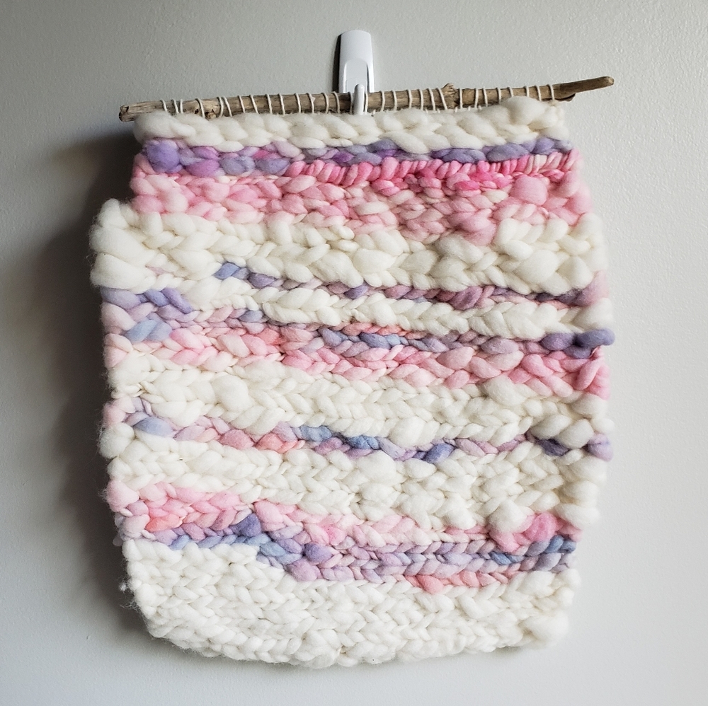 Wool woven wall tapestry